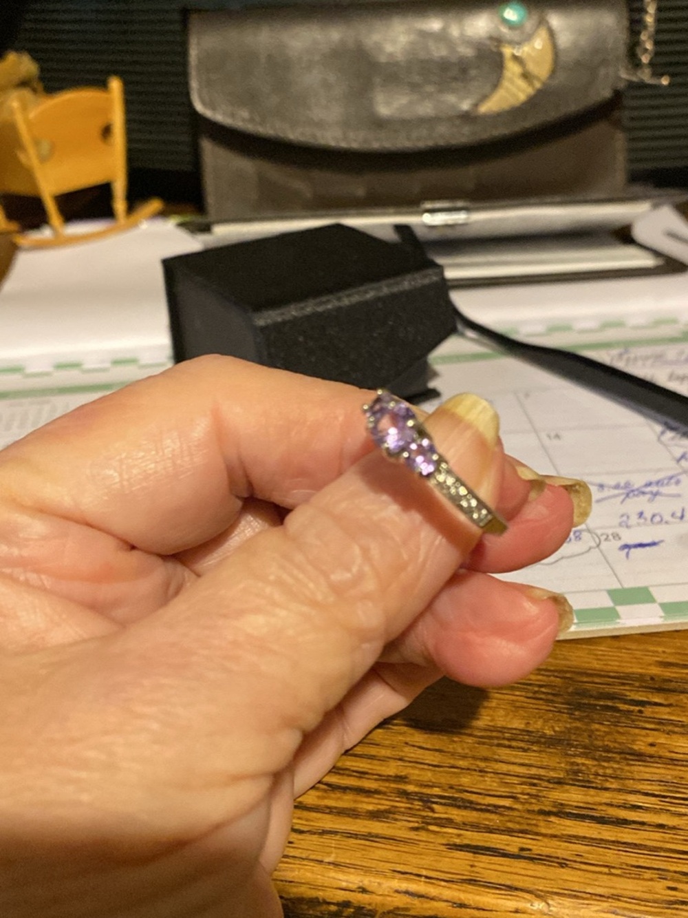 Sterling Silver Alexandrite Gemstone Cocktail Ring